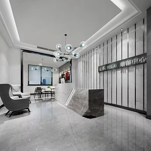 Front Desk 3d model
