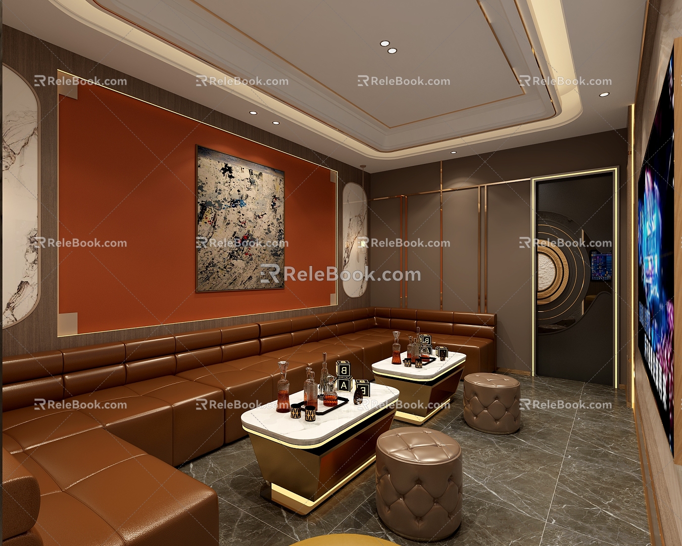 KTV Single Room KTV Single Room Entertainment Club Night Club Cabaret Bar 3d model