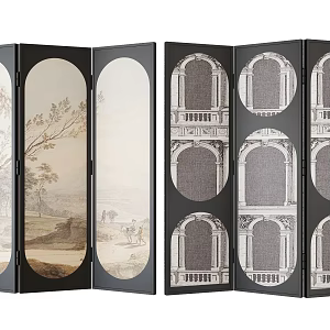 French Screen 3d model