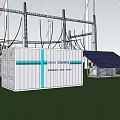 Renewable Energy Industrial Equipment with Wind Turbines Solar Panels and Power Distribution Systems