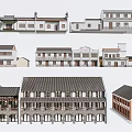 Traditional Chinese Architecture Designs With Tile Roofs And Multi story Structures