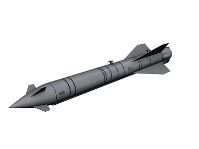 Advanced Tactical Missile Design With Aerodynamic Fins And Warhead Section 3d model