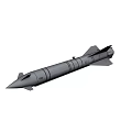 Advanced Tactical Missile Design With Aerodynamic Fins And Warhead Section