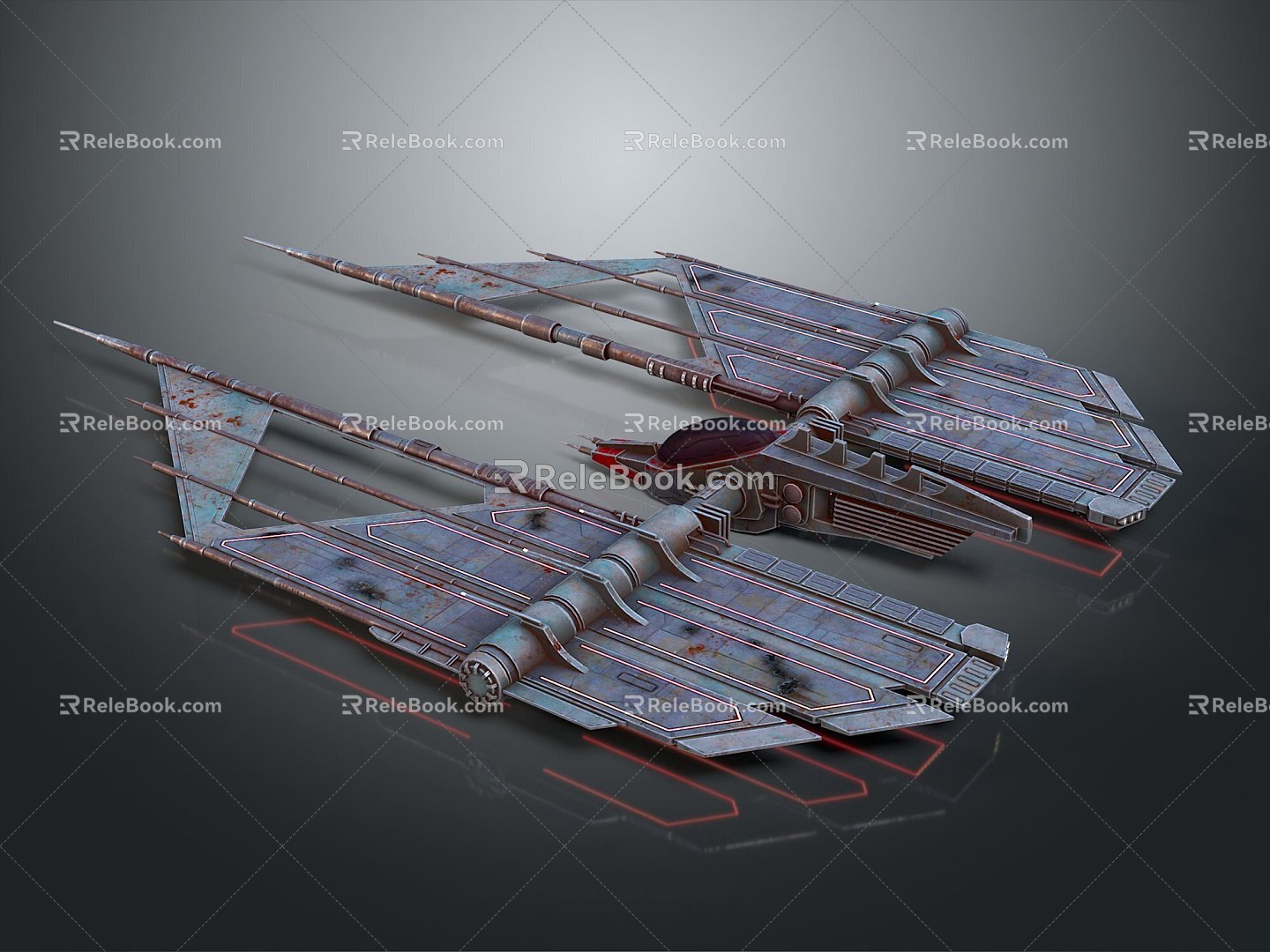 Battleship Starship Space Warship Sci-Fi Battleship 3d model