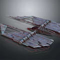 Futuristic Fighter Jets With Sleek Aerodynamic Design And Metallic Exterior Features