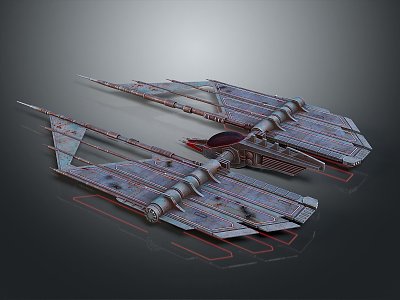 Battleship Starship Space Warship Sci-Fi Battleship 3d model