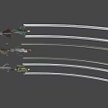 Six Different Models Of Fighter Jets Flying In The Air With Camouflage Paint And Markings
