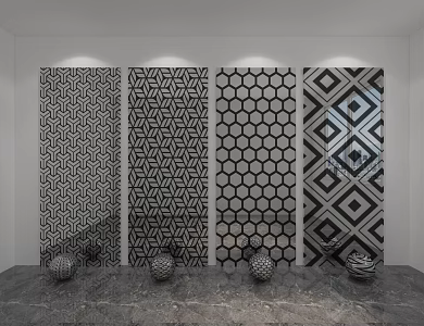 Modern punching plate 3d model