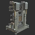 Sci-fi Bracket Gundam Bracket Large Equipment Bracket PBR Next Generation Rocket Bracket Robot Bracket Steel Bracket Sci-fi Platform 3d model