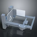 Modern printer three-axis printer CNC printer machining center CNC system computer gong CNC machine tool 3d model