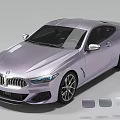 BMW Modern Coupe Car In Light Purple With Alloy Wheels LED Headlights And Color Options
