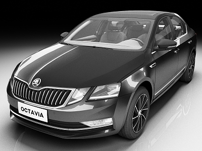 Skoda Octavia 2019 Car Sedan 3d model