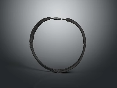 Black Metal Hardware Tool Ring Featuring Sturdy Build Intricate Texture And Practical Use 3d model