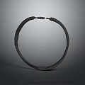 Black Metal Hardware Tool Ring Featuring Sturdy Build Intricate Texture And Practical Use