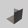Decorative Marble Wall And Floor Components With Natural Cracked Stone Texture 3d model