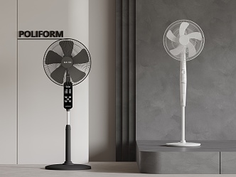 modern electric fan floor electric fan 3d model