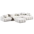 Luxury Sectional Sofa With Plush Pillows Soft Blanket And Multiple Color Options