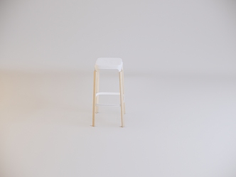 Modern Bar Stool Seat 3d model