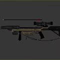 Advanced Modern Crossbow With Metal Frame Blue Grip And Tactical Scope