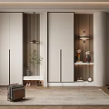 Modern Shoe Cabinet Functional Entrance Shoe Cabinet 3d model