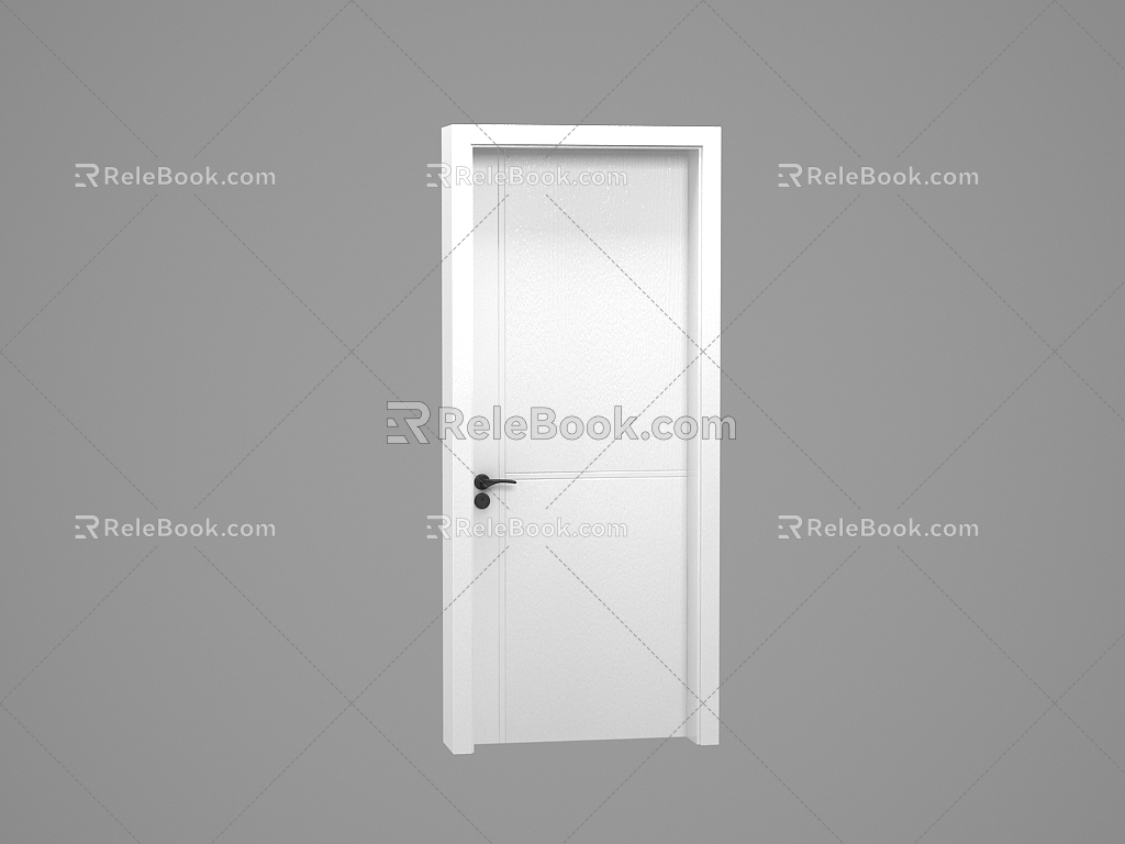 Wooden door 3d model