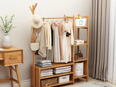 Nordic Clothes Hanger Coat Rack Clothes 3d model