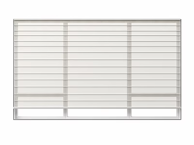 modern venetian blinds roller blinds curtain 3d model