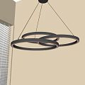 Modern Minimalist Chandelier Nordic Style Chandelier Mediterranean Style Chandelier Study Lamp Combination Dining Room Lamp 3d model
