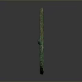 Green Rusty Circular Hardware Tool Featuring Intricate Patterns and Inscriptions 3d model