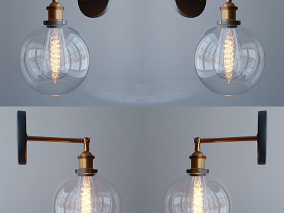 Industrial LOFT wall lamp model