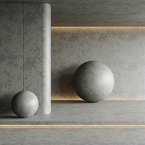 Modern cement concrete paint cement concrete wall concrete wall real stone paint 3d model