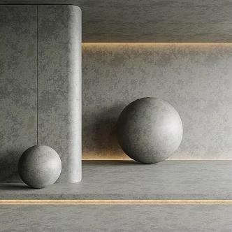 Modern cement concrete paint cement concrete wall concrete wall real stone paint 3d model