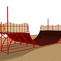 Modern obstacle sketch 3d model