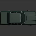 Green Classic Sedan With Sleek Body Chrome Accents And Black Wheels