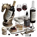 Modern Bathroom Accessories Set With Ceramic Soap Dish Toothbrush Holder And Metal Tray