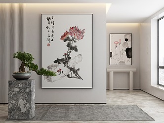 New Chinese Decorative Painting 3d model