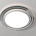 Modern Square And Round LED Ceiling Light With Sleek Metal Frame Design 3d model