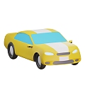 Modern Car Cartoon Car sports car Transportation 3d model