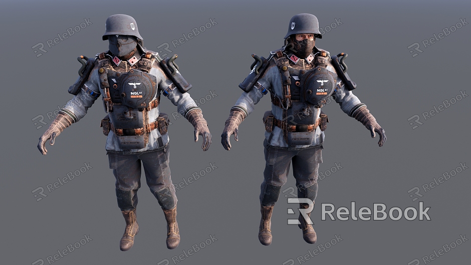 Modern Soldier Sci-Fi Soldier model