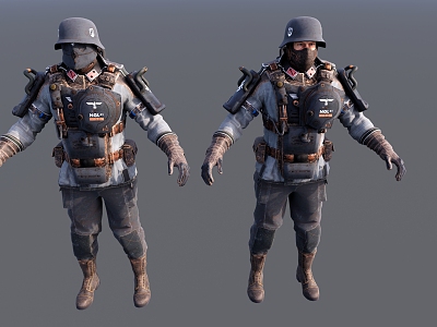 Modern Soldier Sci-Fi Soldier model