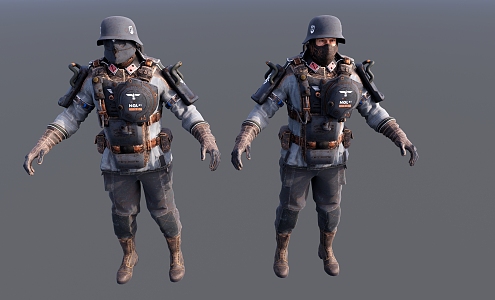 Modern Soldier Sci-Fi Soldier 3d model