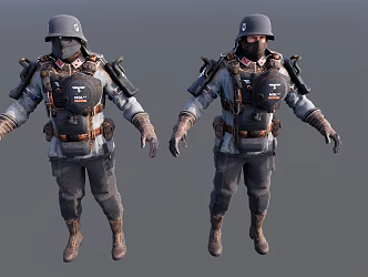 Modern Soldier Sci-Fi Soldier 3d model