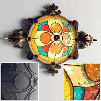 Special-shaped wall lamp 3d model