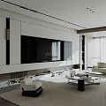 TV background wall 3d model
