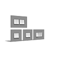 Gray Switch Panels With Various Switch Counts For Home Interior Use