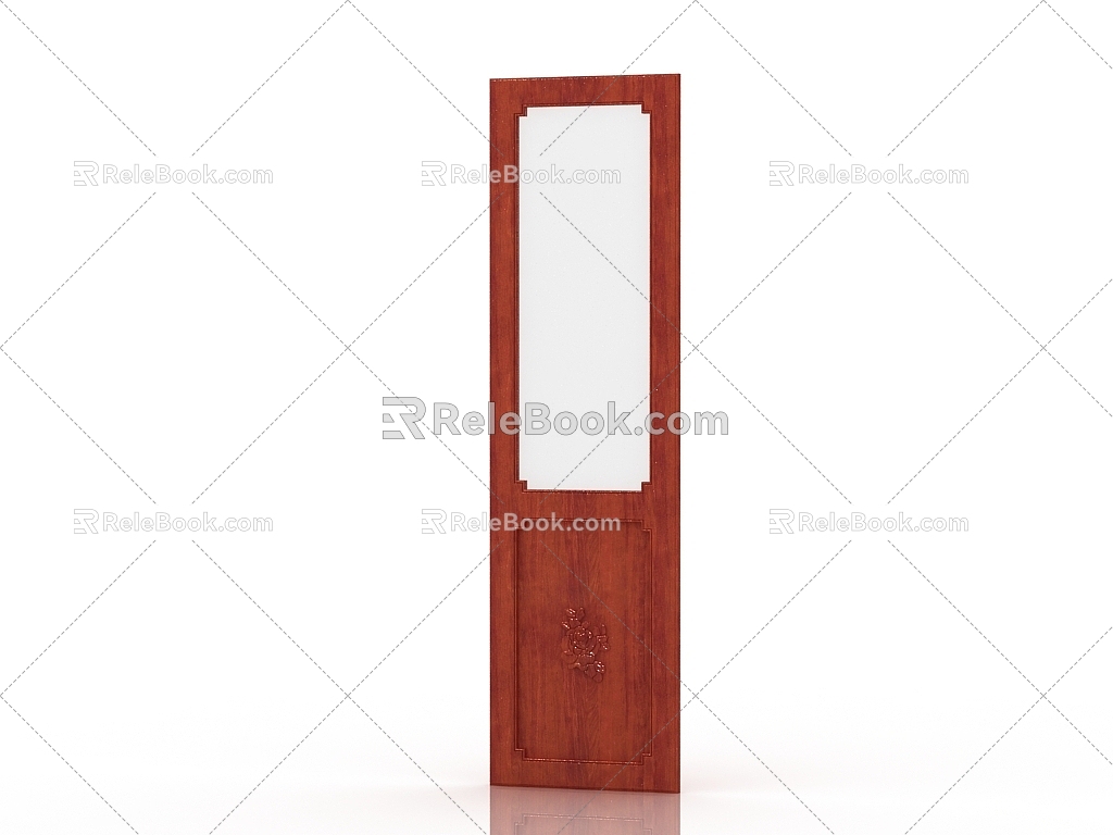 American high cabinet door panel 3d model