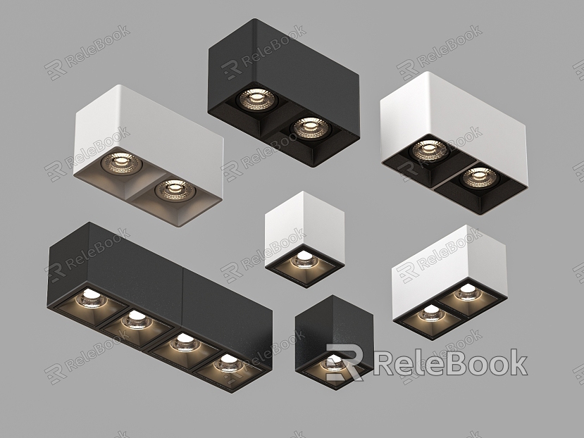 Downlight Spotlight Combination Grille Lamp model