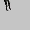 Game Movie Character With Green Hooded Cloak Glowing Eyes And Mechanical Arms With Triangle Symbol