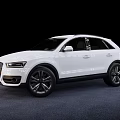 White Modern SUV Car With Sleek Exterior Design And Black Alloy Wheels