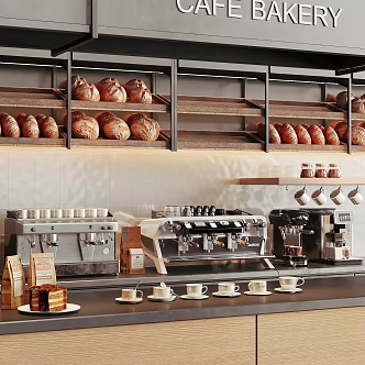 Modern coffee machine 3d model